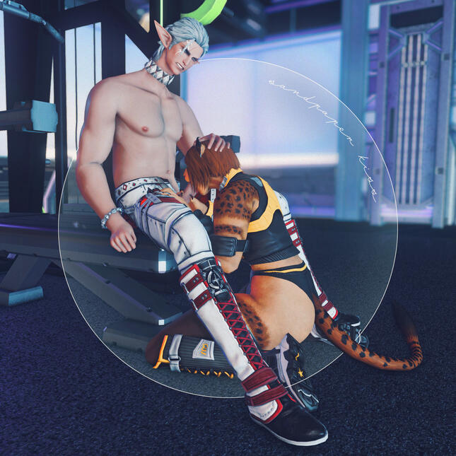 a little workout at the gym